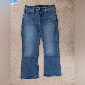 J crew mid rise flare crop womens jeans size 31